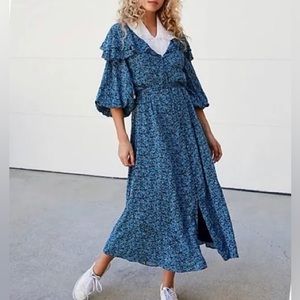 Free People Float On A Sunbeam Midi Dress